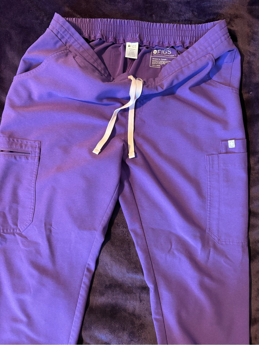 FIGS | Women's Purple Track Pants Joggers